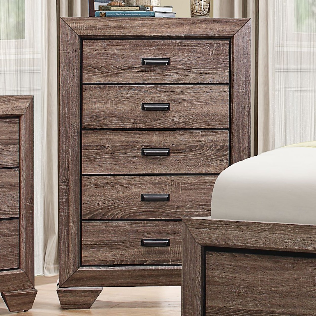 Homelegance Beechnut Modern 5-Drawer Chest