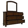 Homelegance Begonia dresser and mirror set