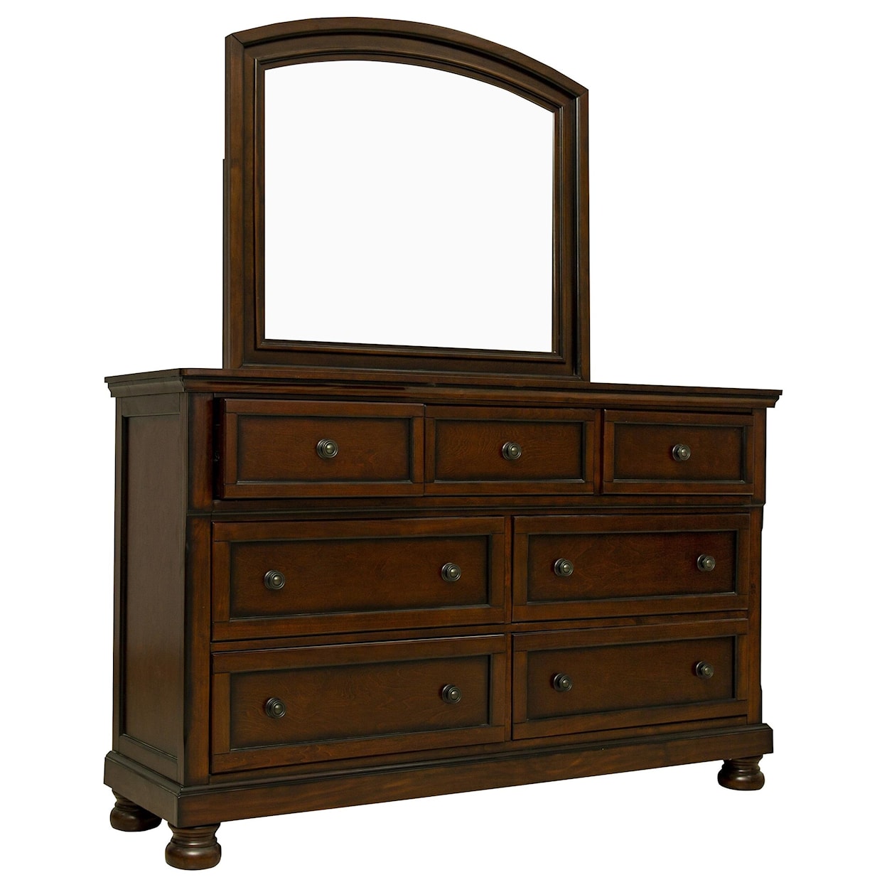 Homelegance Begonia dresser and mirror set