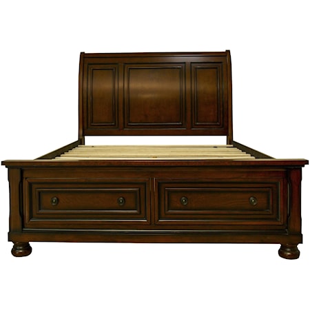 queen storage bed