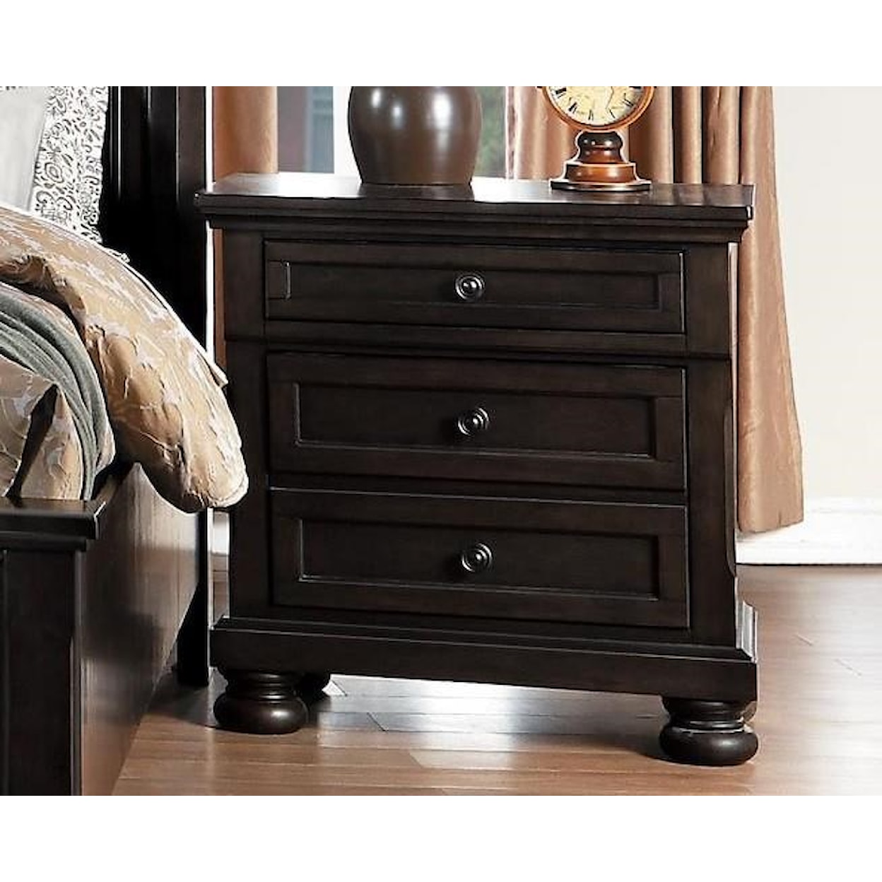 Homelegance Begonia Night Stand with Hidden Drawer