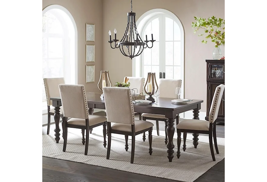 Begonia 7 Piece Dining Table Set by Homelegance at A1 Furniture & Mattress