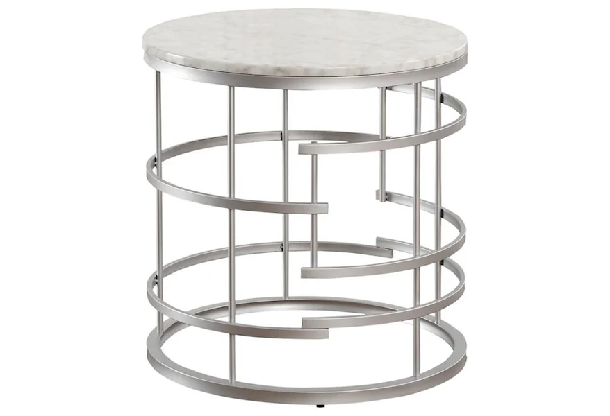 Brassica Round End Table by Homelegance at Z & R Furniture