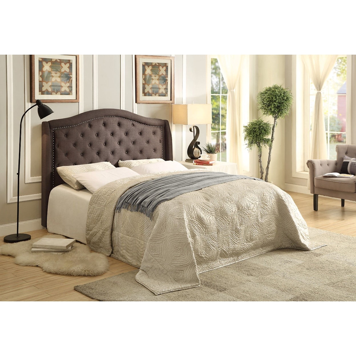 Homelegance Furniture Bryndle Cal King Upholstered Bed