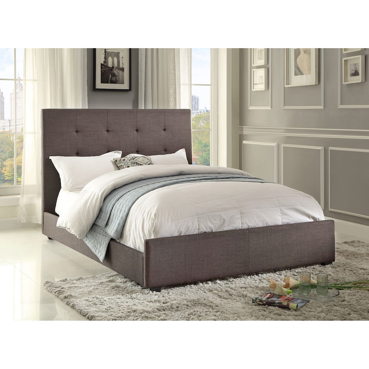 Homelegance Cadmus Full Upholstered Bed