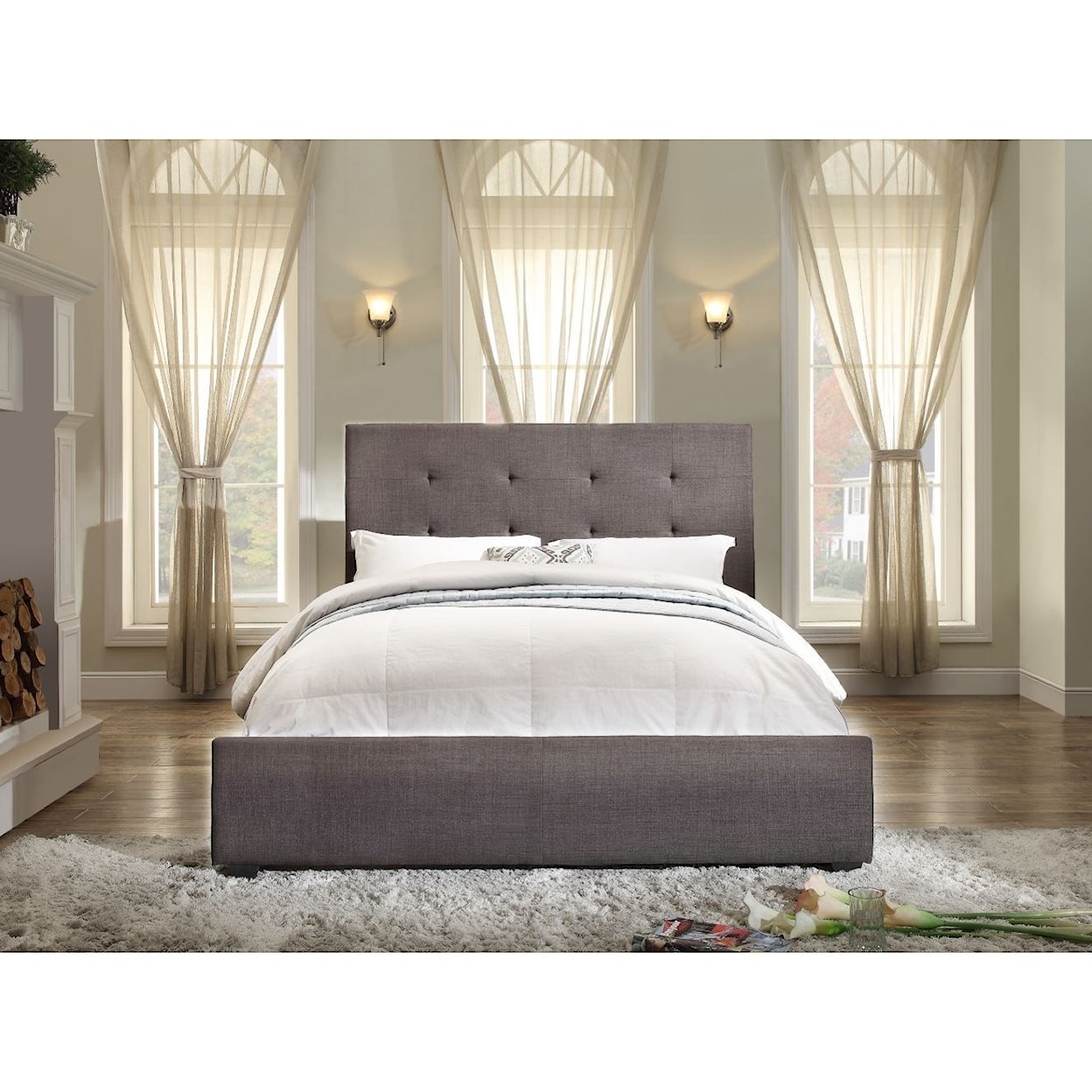 Homelegance Cadmus Queen Upholstered Bed