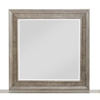 Transitional Mirror with Sawtooth Molding