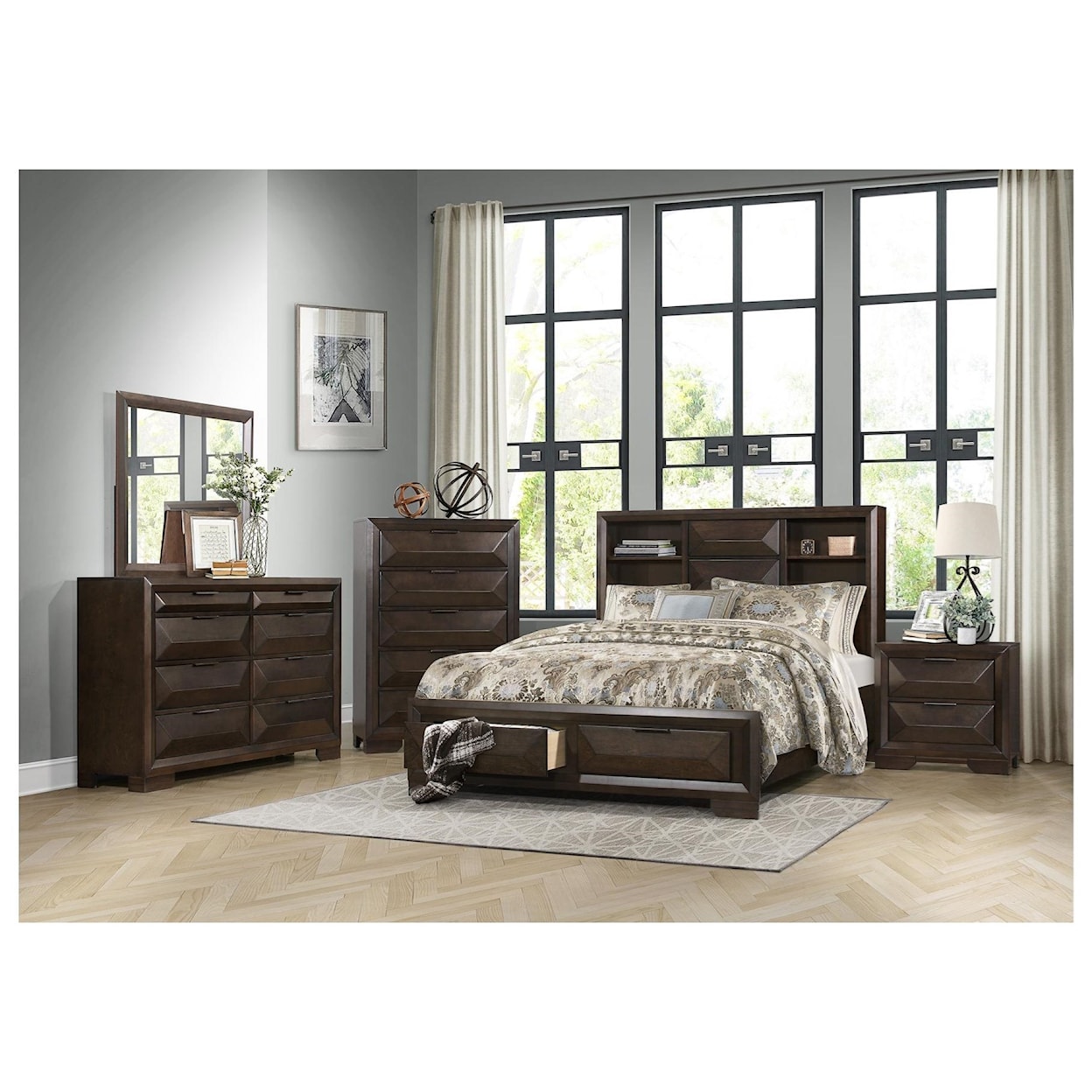 Homelegance Chesky King Bedroom Group