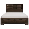 Homelegance Chesky King Bookcase Bed