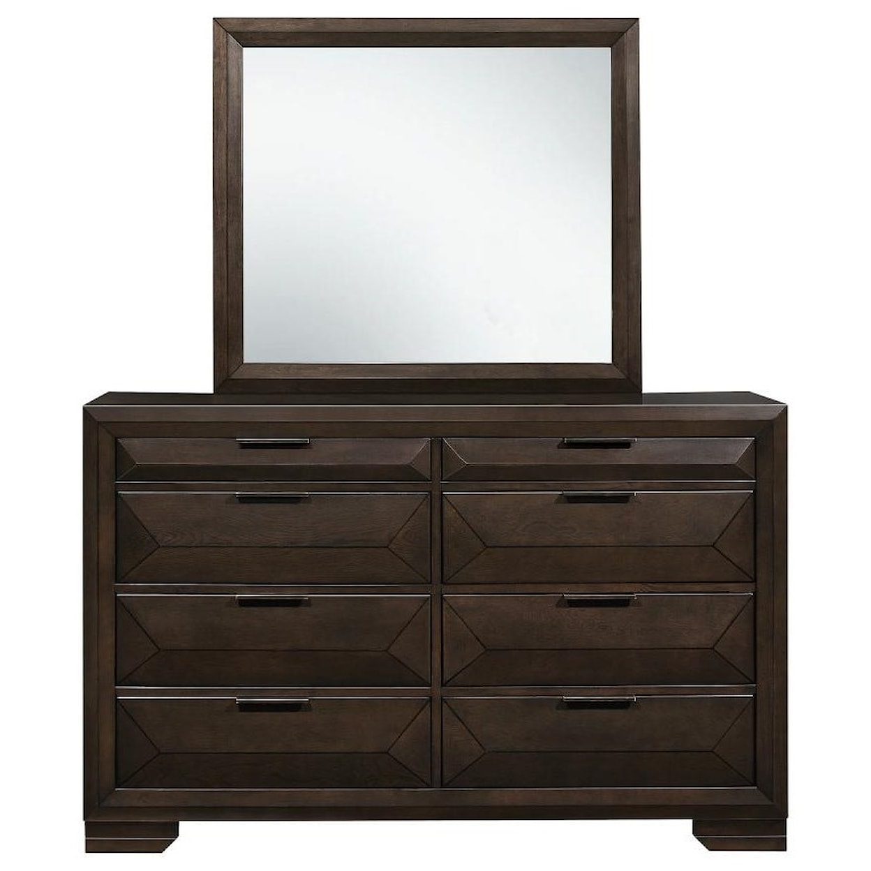 Homelegance Chesky Dresser and Mirror Set
