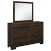 Homelegance Furniture Chesky Dresser and Mirror Set