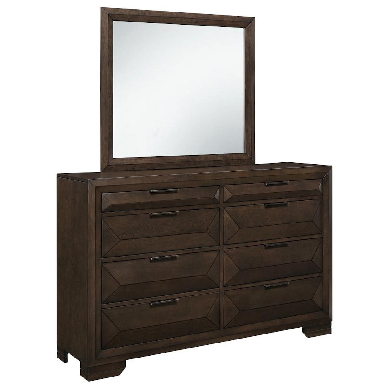 Homelegance Chesky Dresser and Mirror Set