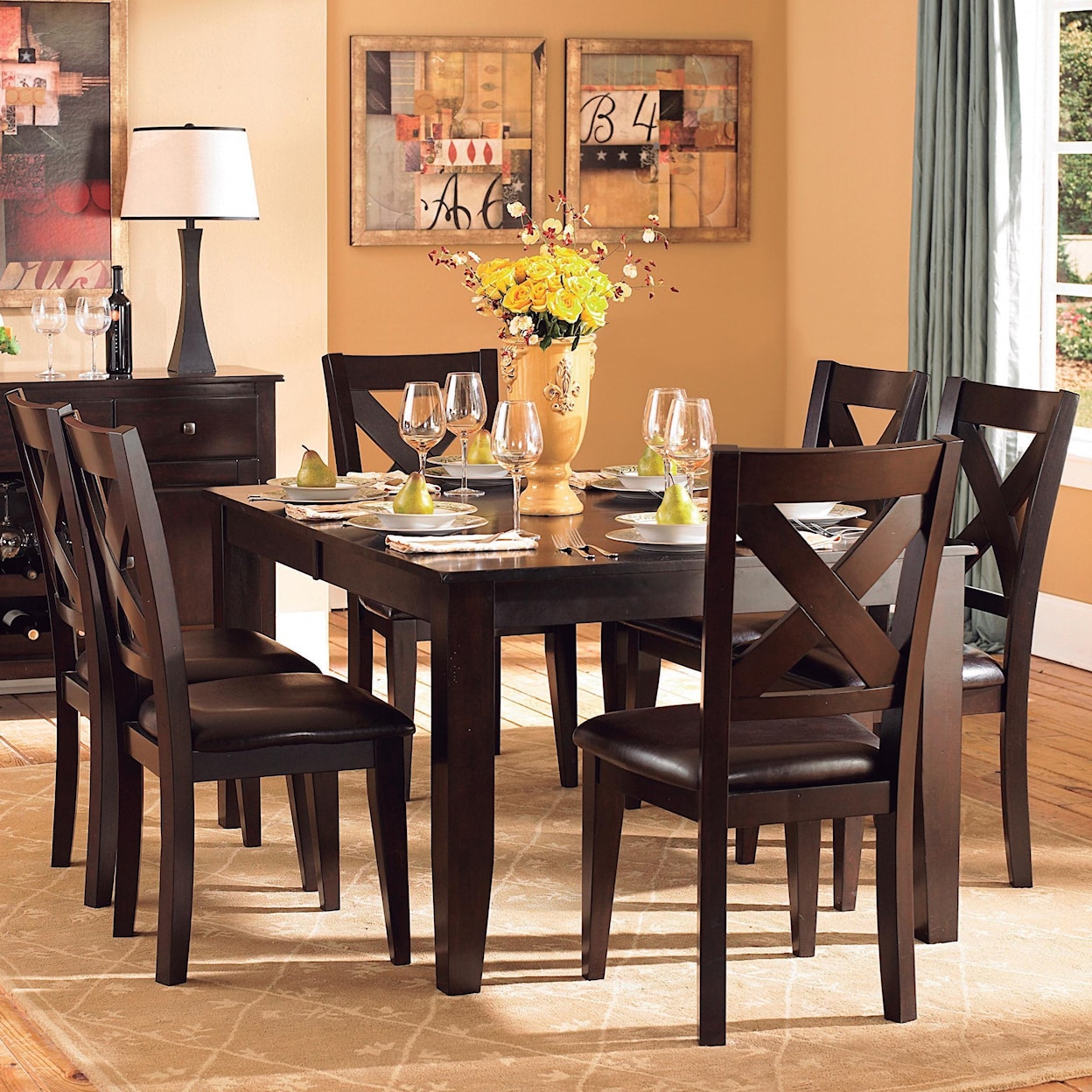 Homelegance Crown Point Formal Dining Table and Chair Set