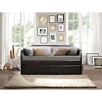 Casual Roland Upholstered Daybed with Trundle