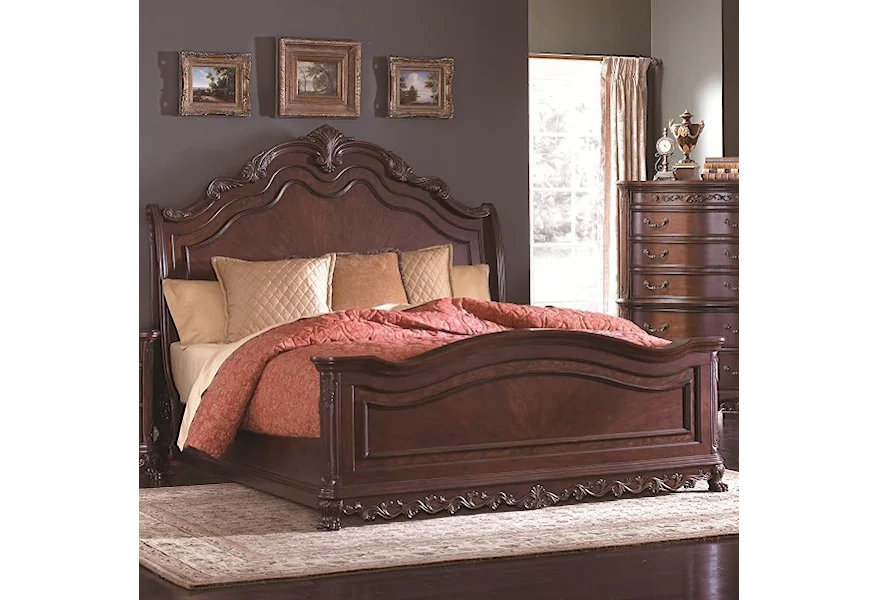 Deryn Park King Sleigh Bed by Homelegance at Dream Home Interiors