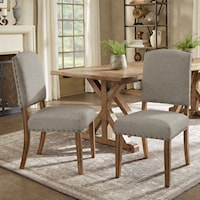 Dining Side Chair with Nailhead Trim