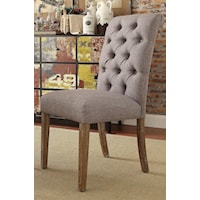 Contemporary Side Chair with Tufted Top