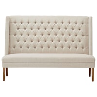 Transitional Tufted Bench