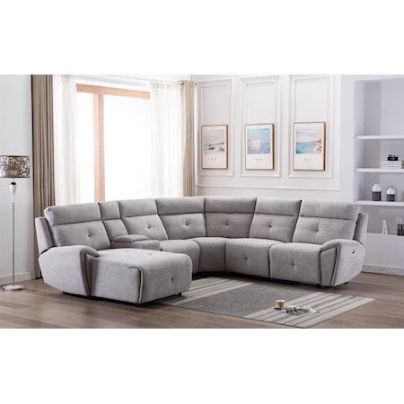 6 Pc. Power Reclining Sectional