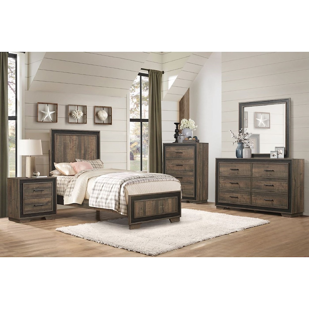 Homelegance Furniture Ellendale Twin Bedroom Group