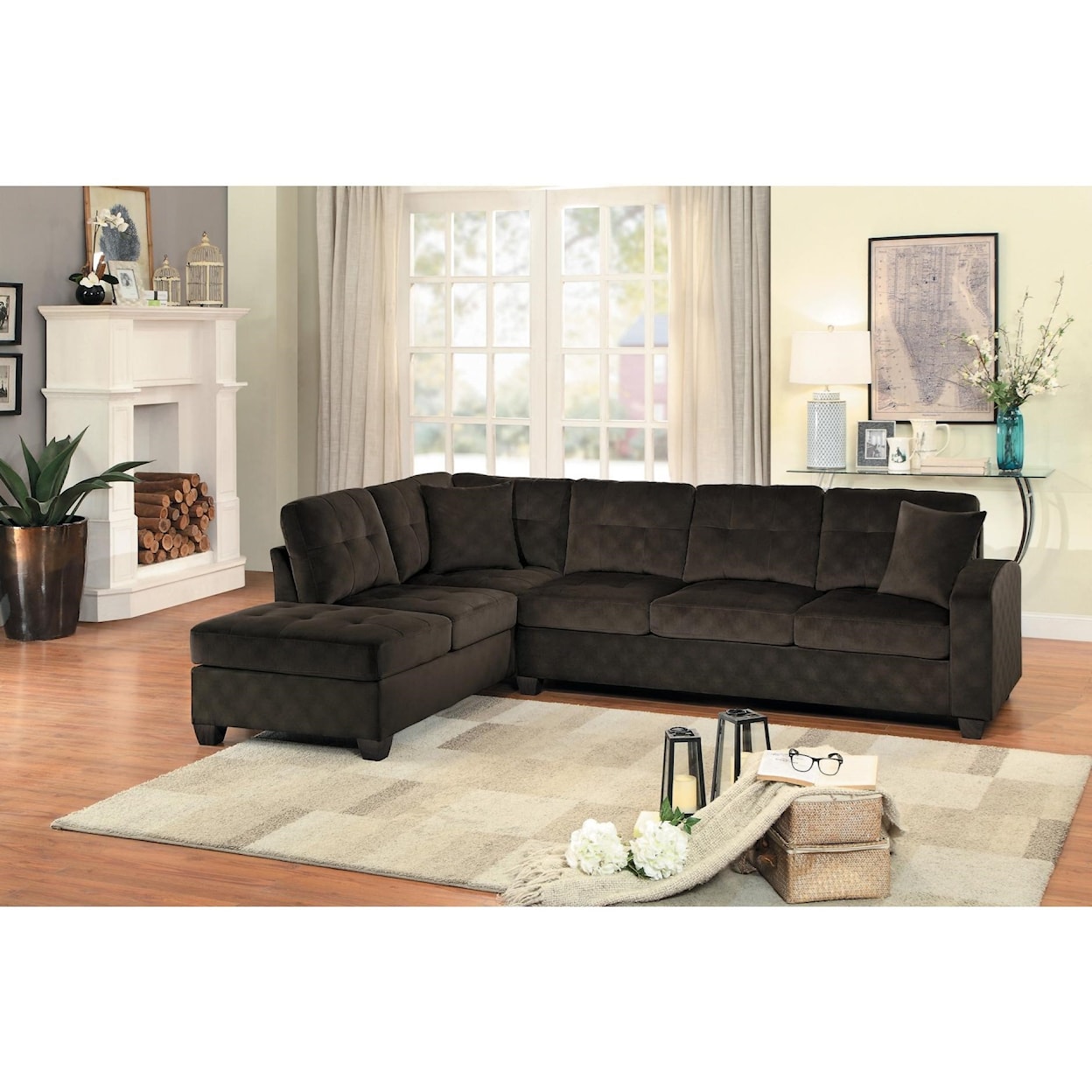Homelegance Furniture Emilio Two Piece Sectional