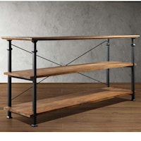 Sofa Table with 2 Shelves