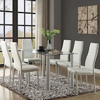 Seven Piece Contemporary Dining Set