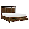 Homelegance Frazier Park Cal King Platform Bed with Footboard Storage