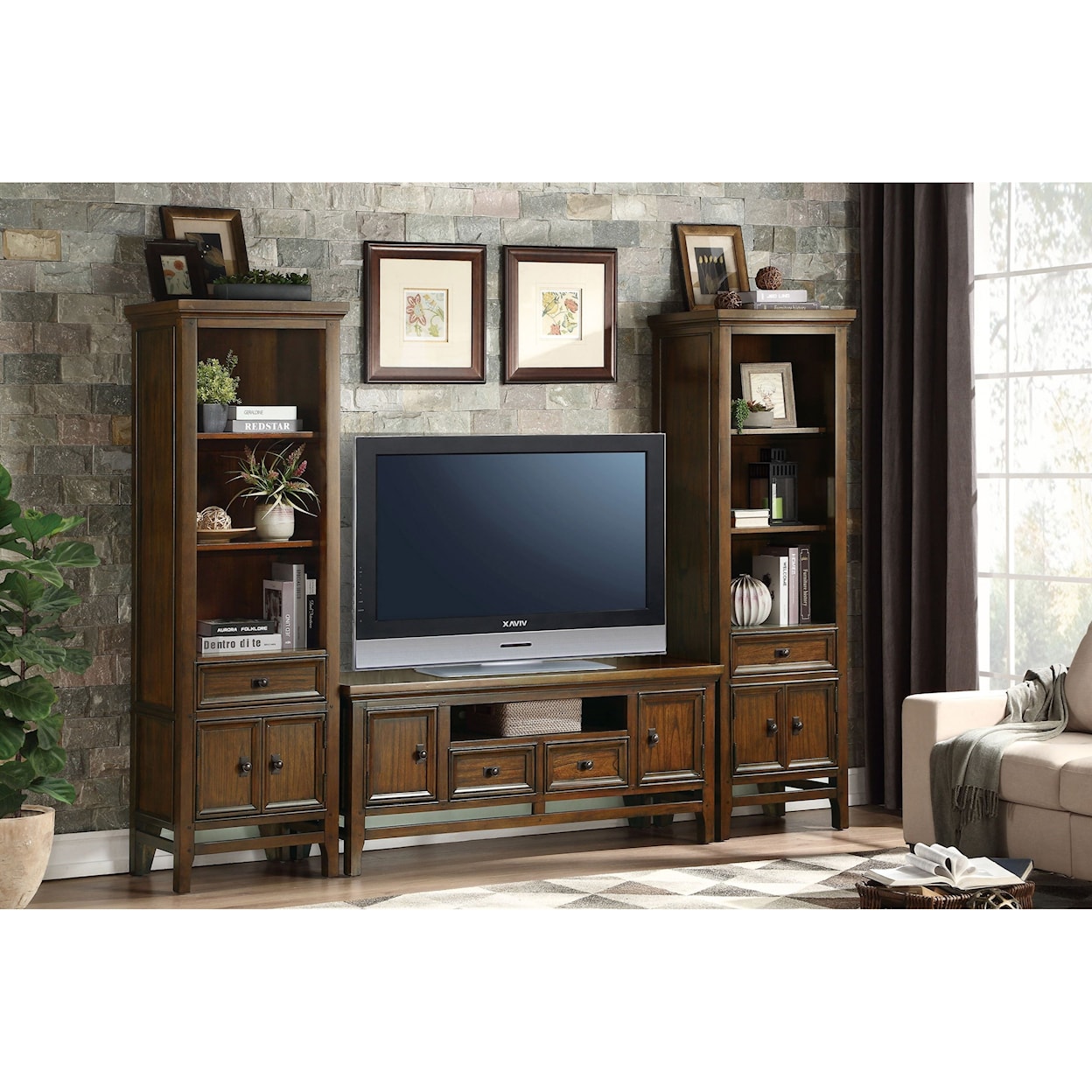 Homelegance Frazier Park Entertainment Wall Unit