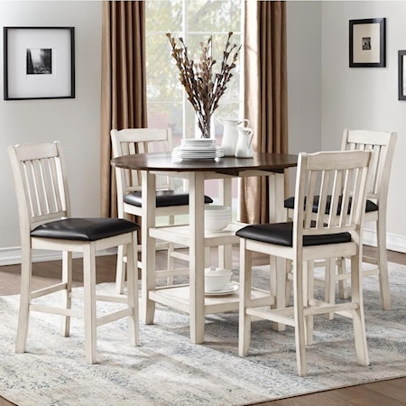 Five Piece Chair & Pub Table Set