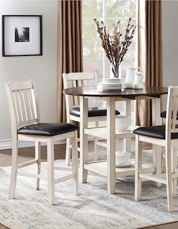 Five Piece Chair & Pub Table Set