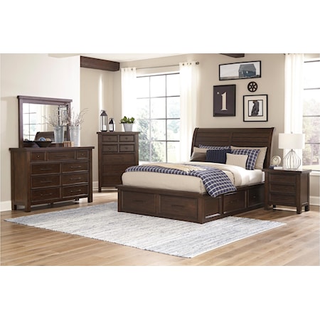 Queen Size Storage Bed