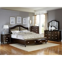 Traditional King Bedroom Group with Footboard Storage