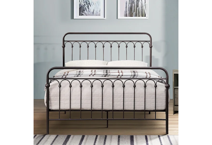 Metal Beds Queen Metal Platform Bed by Homelegance at Royal Furniture