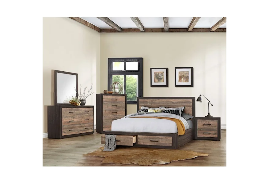 Miter California King Bedroom Group by Homelegance at Beck's Furniture