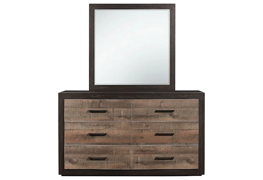 Miter Dresser and Mirror Set by Homelegance at Beck's Furniture