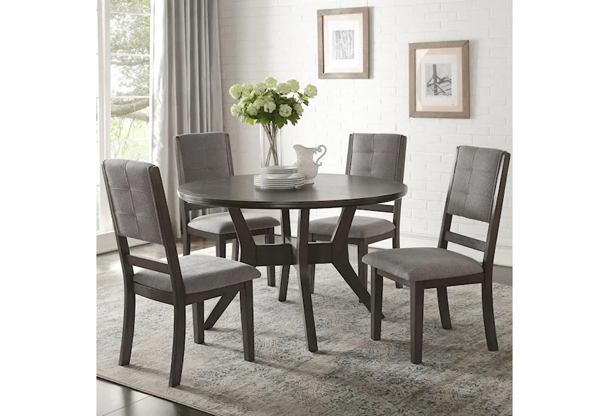 Nisky 5 Piece Chair & Table Set by Homelegance at Beck's Furniture
