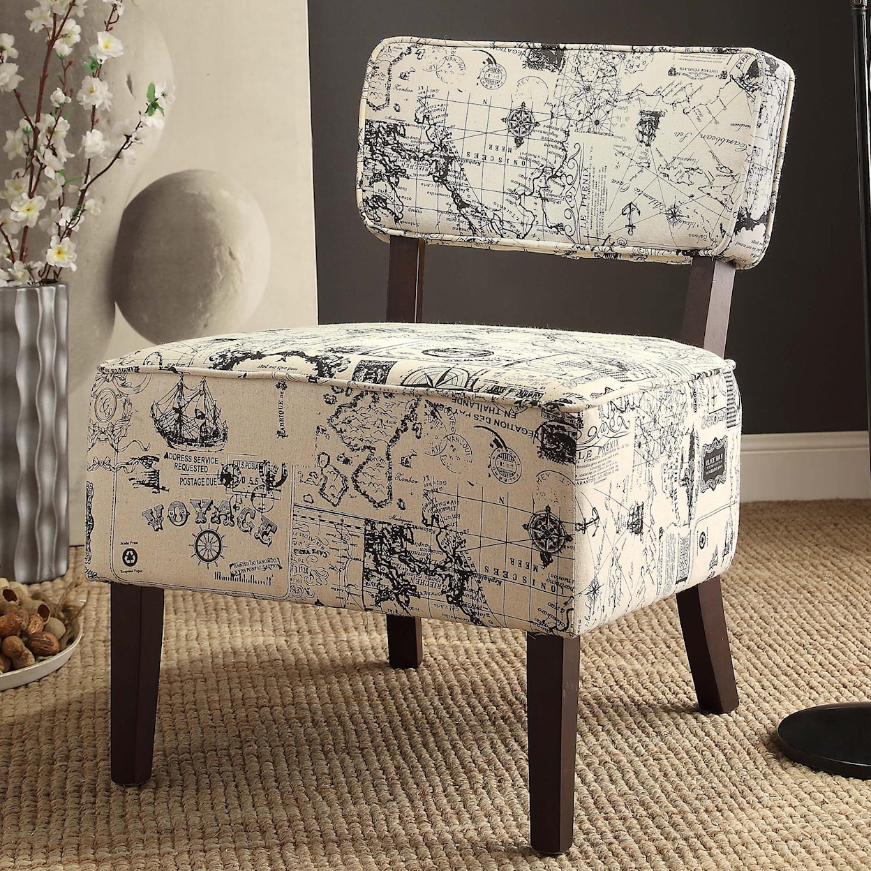 Homelegance Furniture Orson Armless Accent Chair