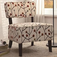 Casual Armless Accent Chair