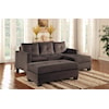 Homelegance Furniture Phelps Reversible Sofa Chaise and Ottoman