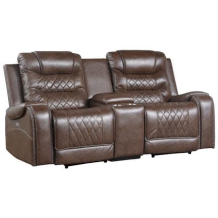 Power Double Reclining Loveseat