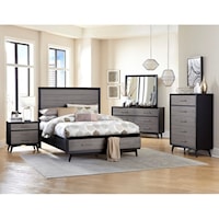 Contemporary King Bedroom Group with Storage Bed