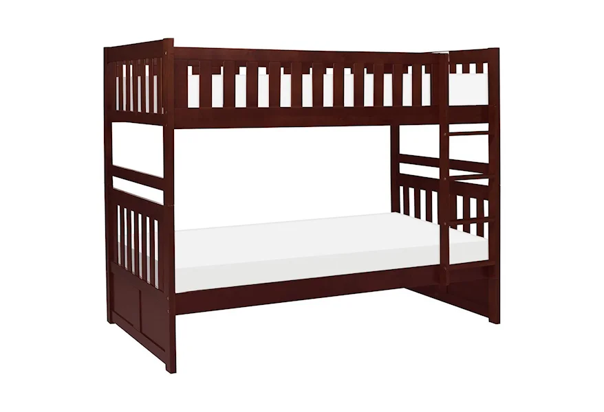 Rowe Twin Over Twin Bunk Bed by Homelegance at Royal Furniture