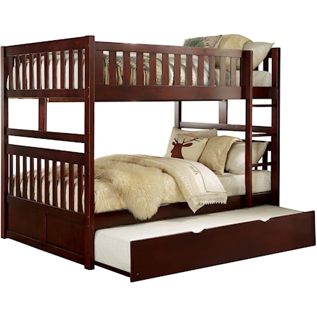 Full Over Full Trundle Bunk Bed