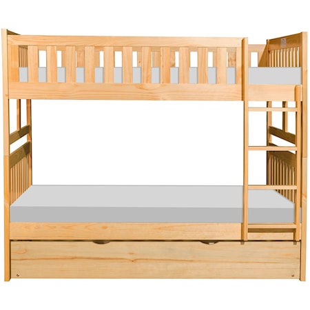 Full Over Full Trundle Bunk Bed
