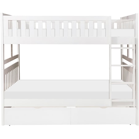 Full Over Full Storage Bunk Bed