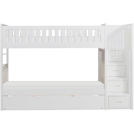 Twin Over Twin Trundle Bunk Bed