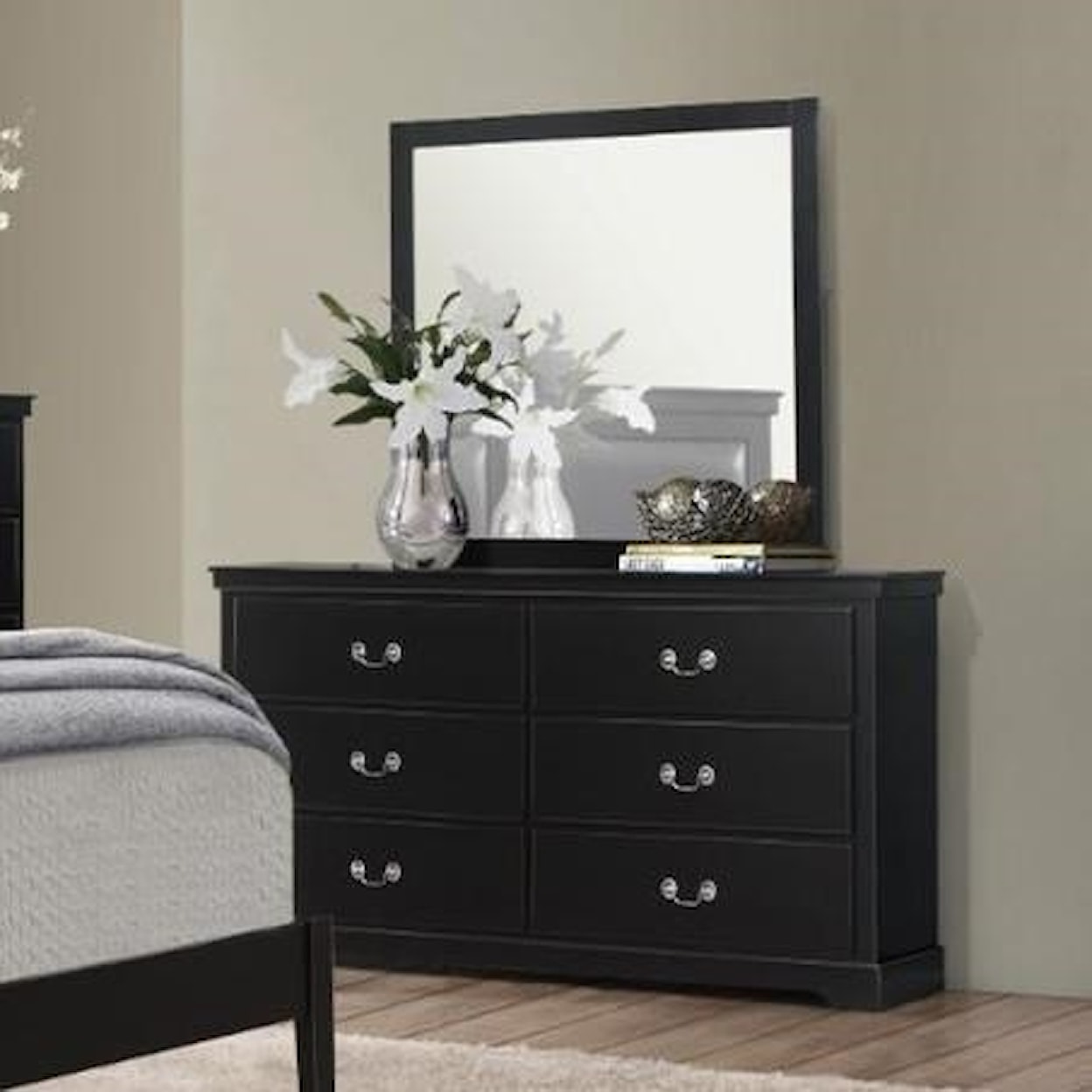 Homelegance Furniture Seabright Dresser and Mirror Set