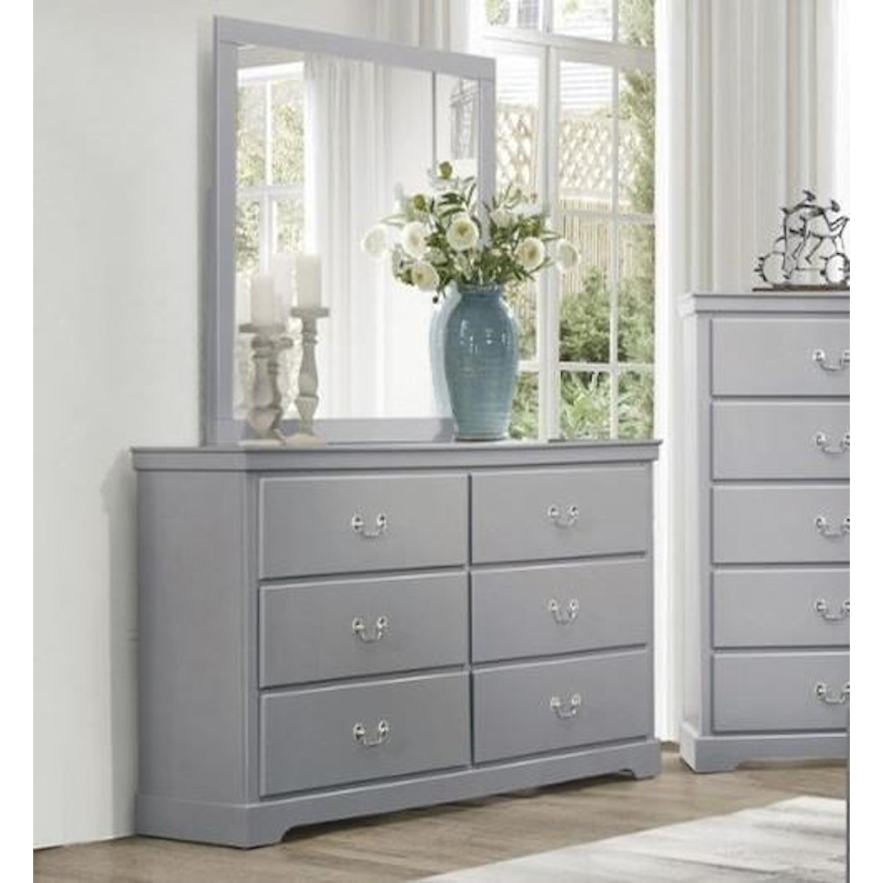 Homelegance Furniture Seabright Dresser and Mirror Set