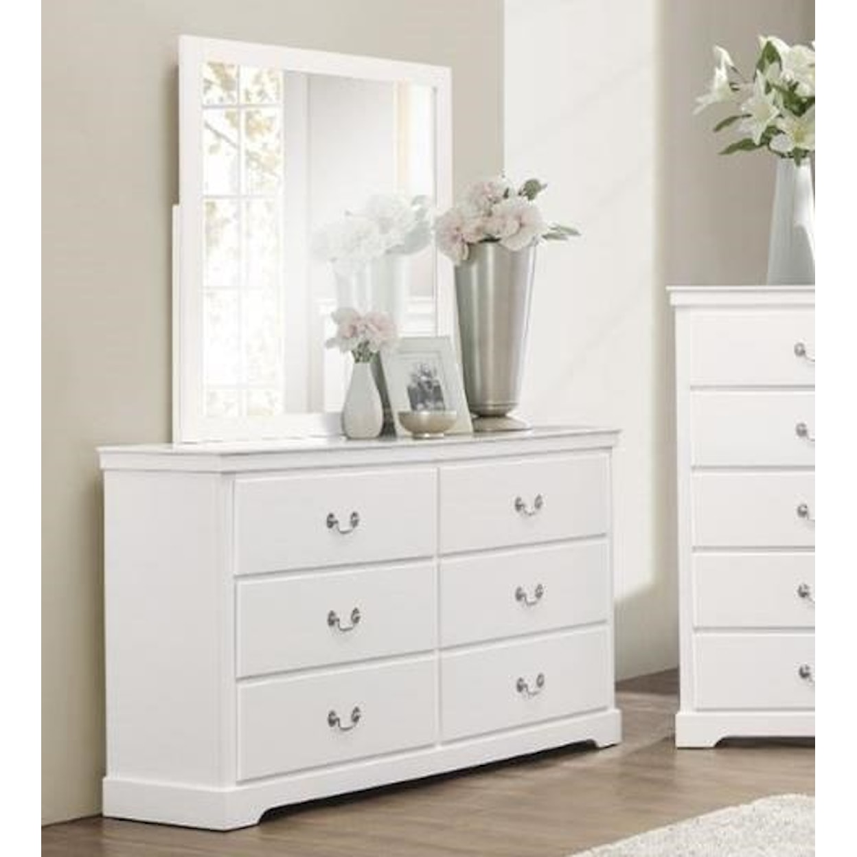 Homelegance Furniture Seabright Dresser and Mirror Set